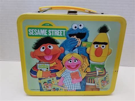 1979 sesame street metal lunch box|Sesame Street Metal Lunchbox for sale .